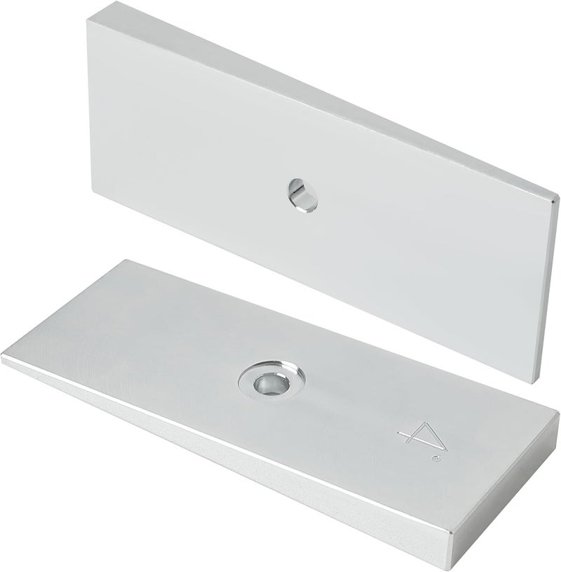 Jetuplusllc شرائح فولاذية بزاوية 4° عرض 2" 2PCS (فضي) - Image 2